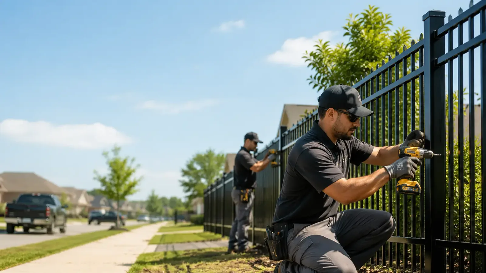 Metal Fence Installation in Mount Auburn, IL